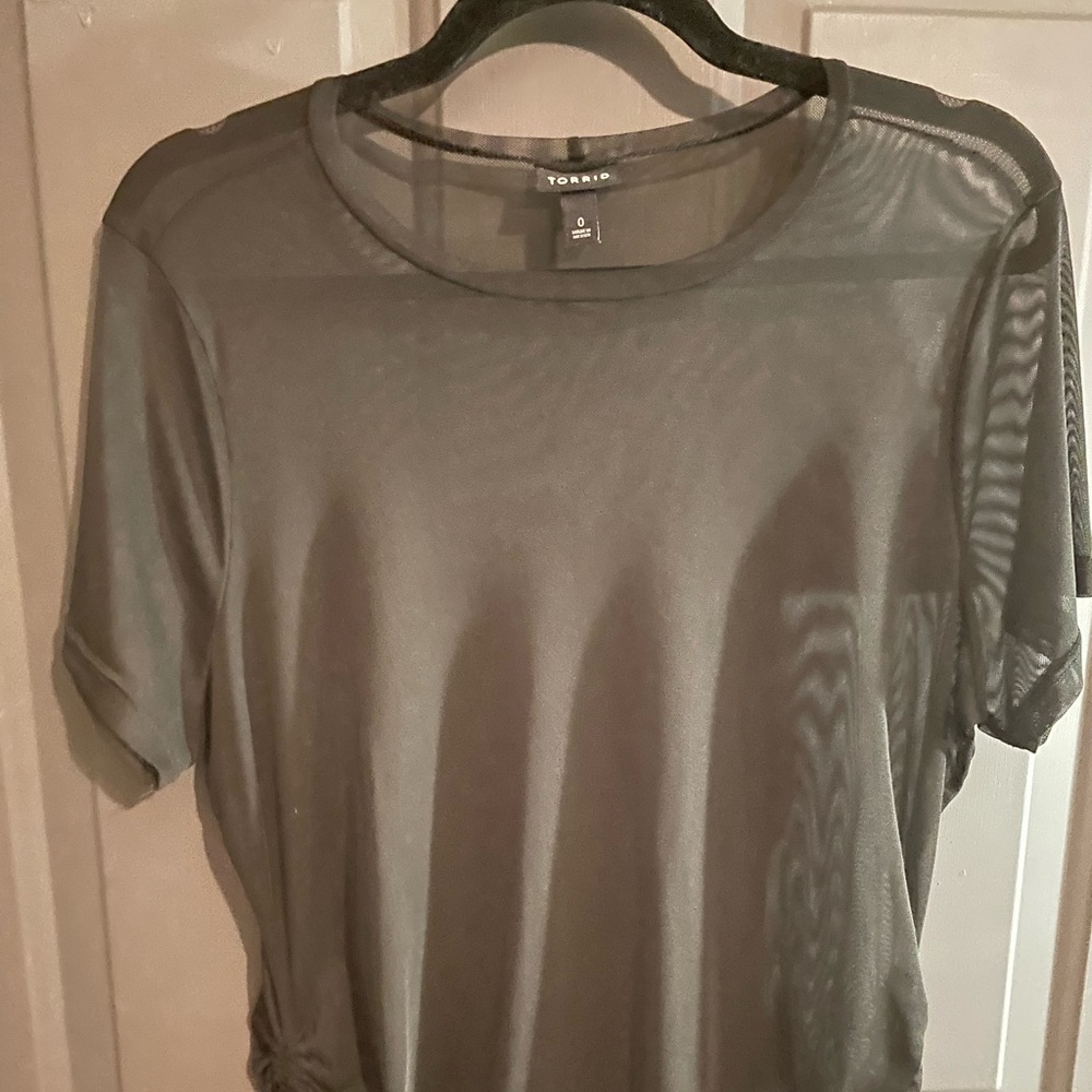 Torrid Black Sheer Women's Shirt